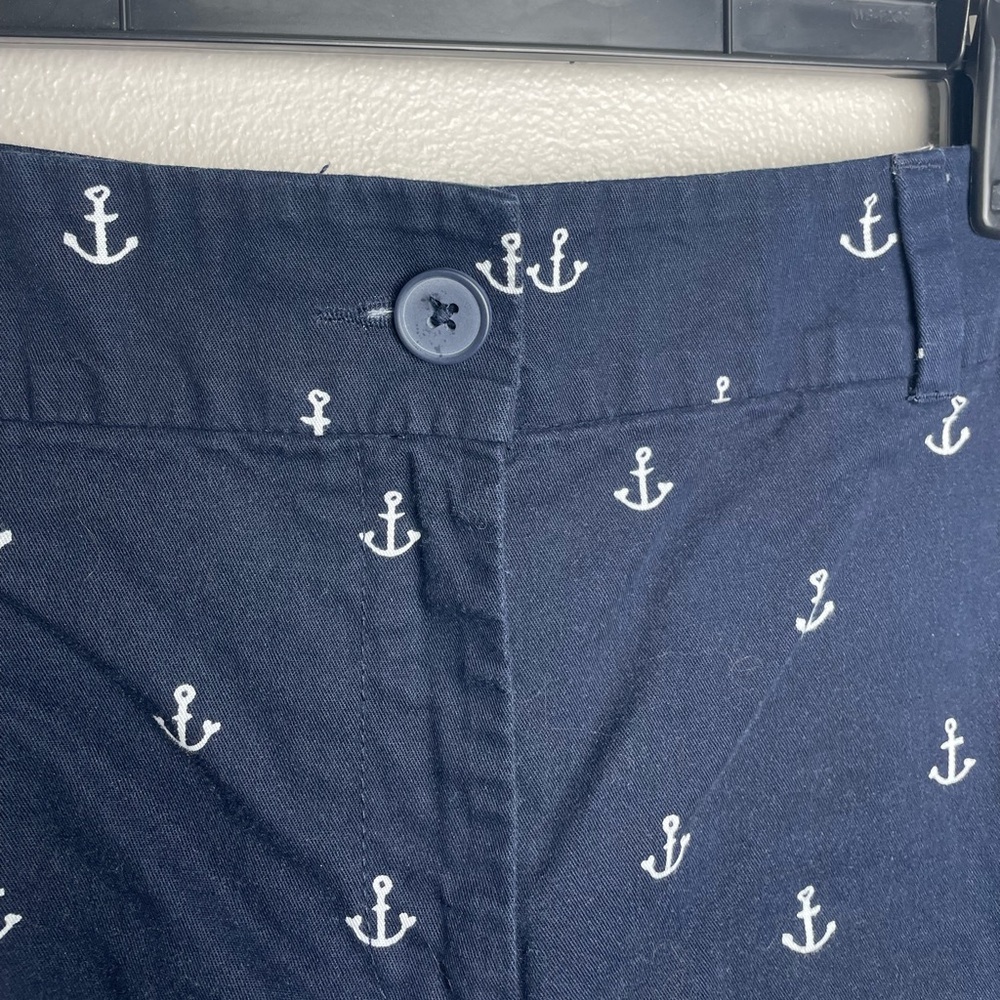 LOFT Navy Anchor Print Women's Shorts - Picture 4 of 8